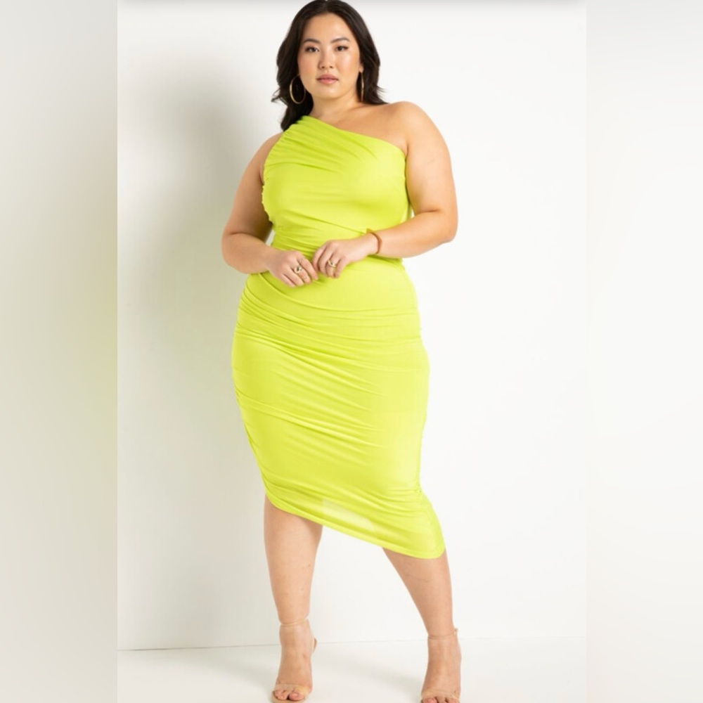 Eloquii Asymmetrical One Shoulder Dress | 14